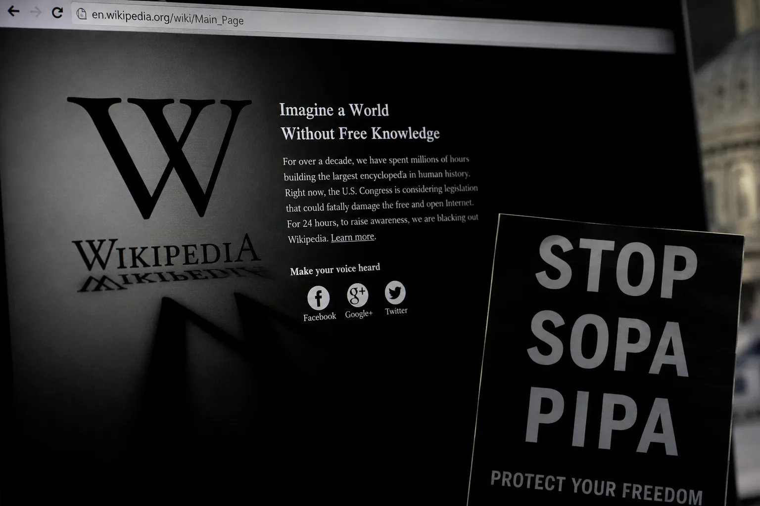 Cómo Wikipedia Detuvo La Ley SOPA En 24 Horas